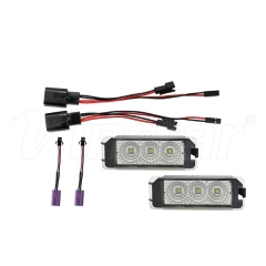 High Power VW Golf 6 Canbus LED License Plate Lamp (Clear)
