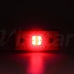 LED Side Indicator Light (GIV) (Clear+Red)